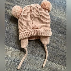 Baby/toddler pink beanie